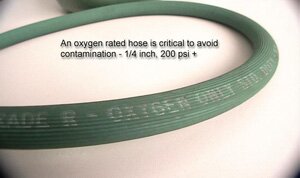 Hose Rated for Oxygen Use